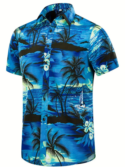 Men's Hawaiian  Shirt and Short 2 Piece Set