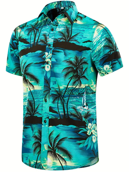 Men's Hawaiian  Shirt and Short 2 Piece Set