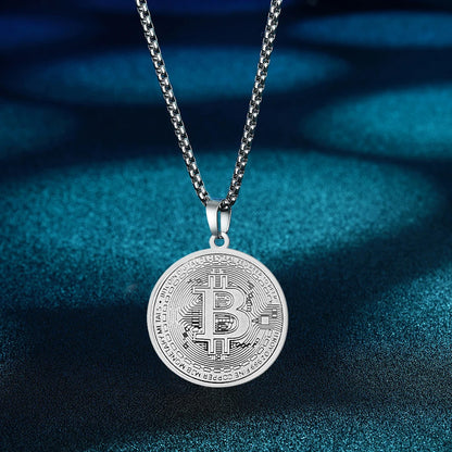 Bitcoin Pendant Necklace