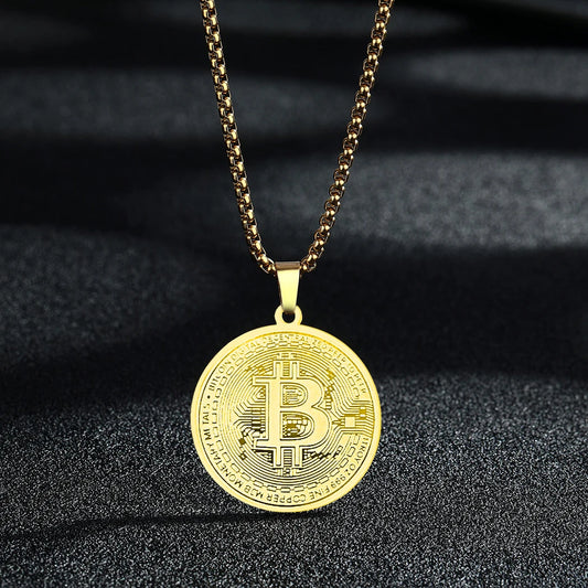 Bitcoin Pendant Necklace