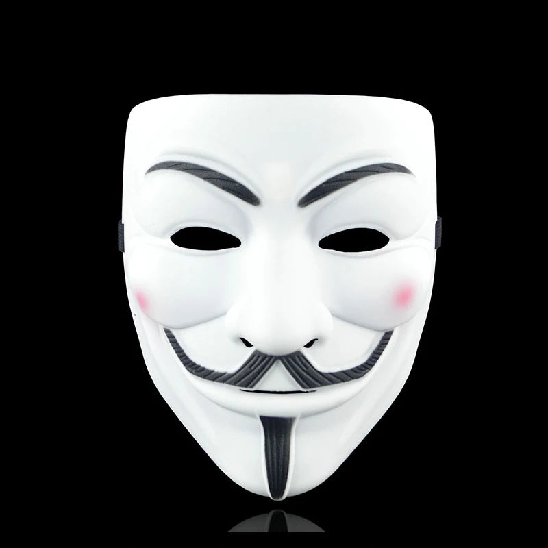 Movie Cosplay V for Vendetta Hacker Mask Anonymous Guy Fawkes