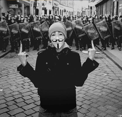 Movie Cosplay V for Vendetta Hacker Mask Anonymous Guy Fawkes