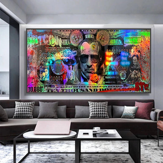 TRADER BUZZ . ..BOSS The Wolf of Wall Street Bitcoin Posters Prints Colorful Wall Art