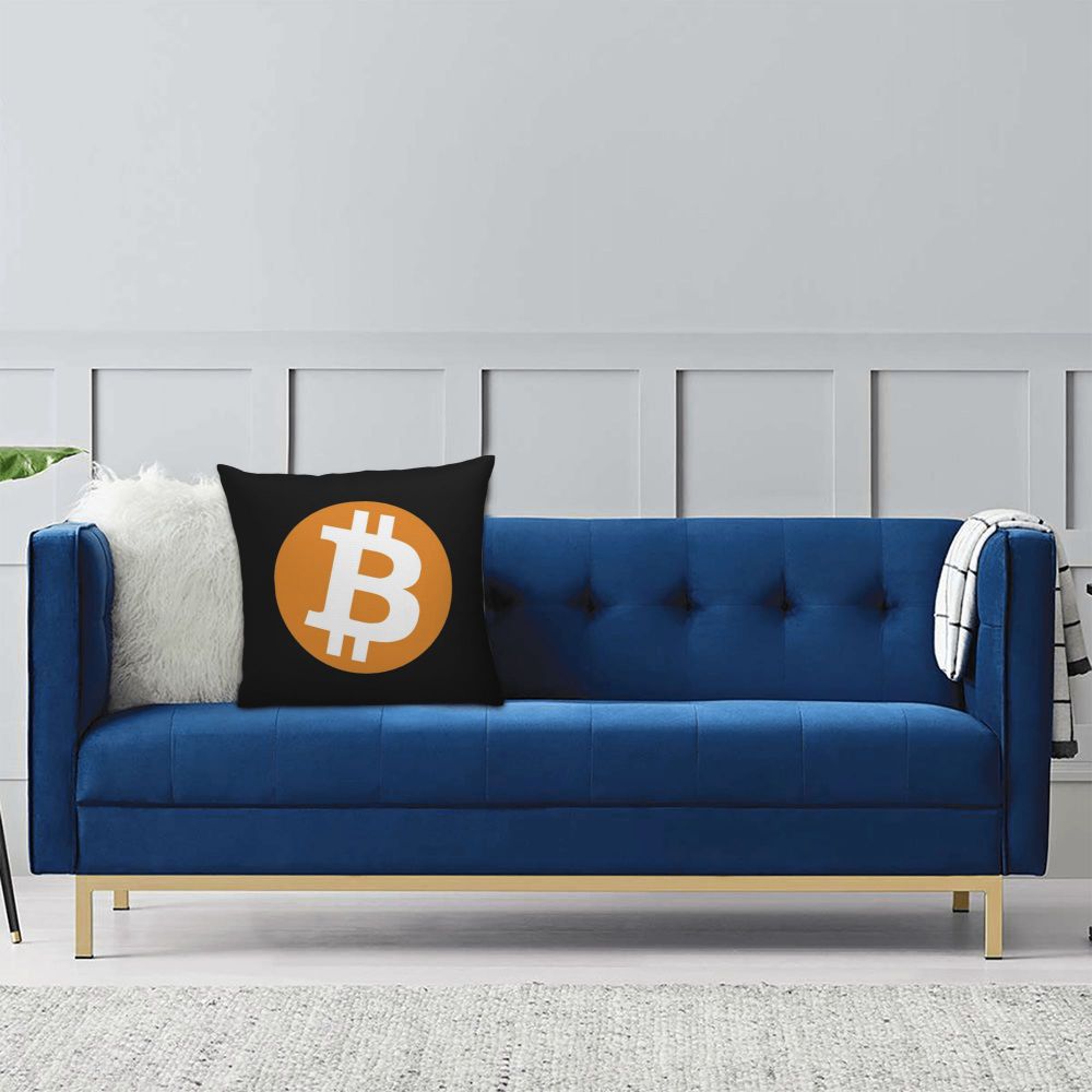 Bitcoin Throw Pillow Case BTC Fans Modern Cushion Cover Car Pillowcase