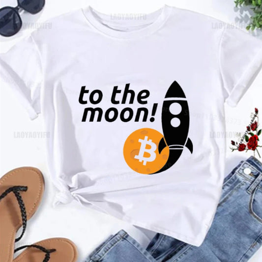 T Shirts-Bitcoin To the MOON!