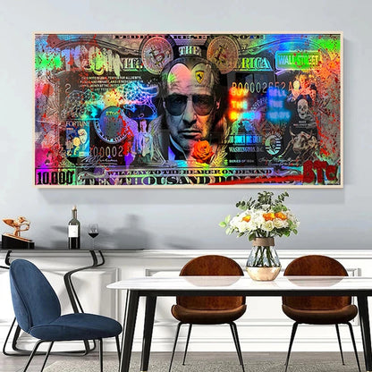 TRADER BUZZ . ..BOSS The Wolf of Wall Street Bitcoin Posters Prints Colorful Wall Art