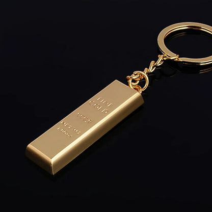 Gold Auto Key Chain GOLD INGOT ORNAMENT  Charms Pendant!