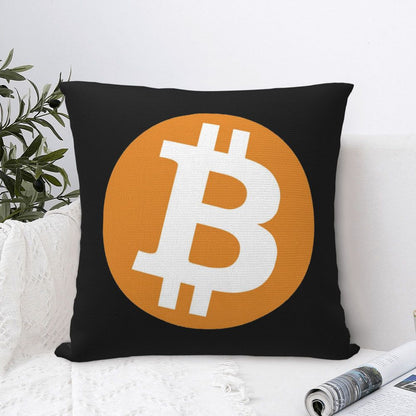 Bitcoin Throw Pillow Case BTC Fans Modern Cushion Cover Car Pillowcase