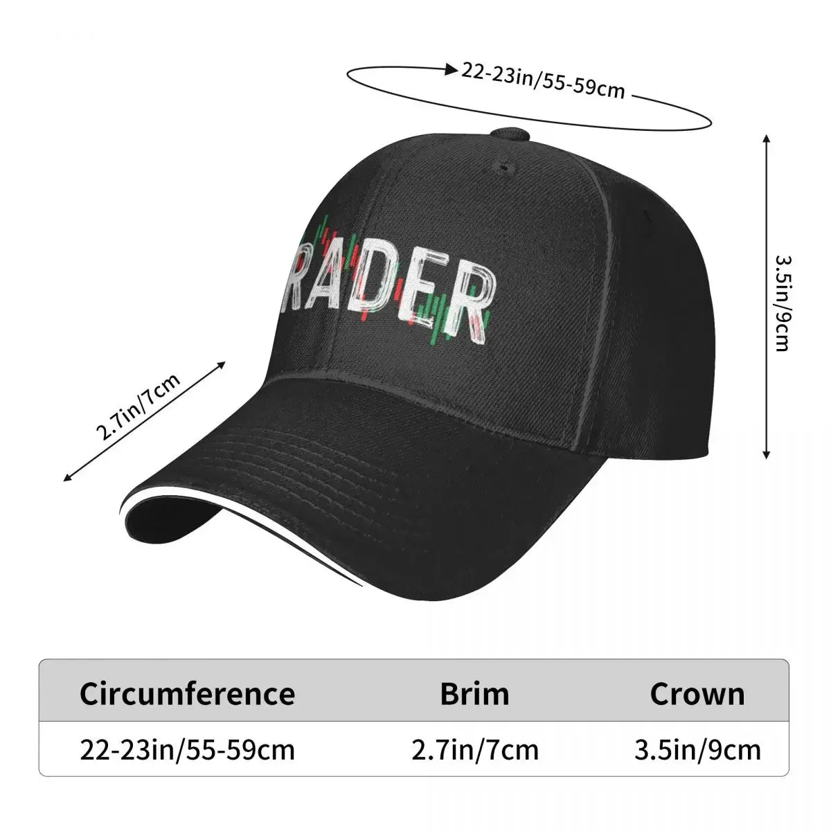 Day Trader STOCK MARKET TRADERS Caps Men Women Hats