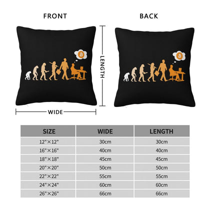 Bitcoin Throw Pillow Case BTC Fans Modern Cushion Cover Car Pillowcase