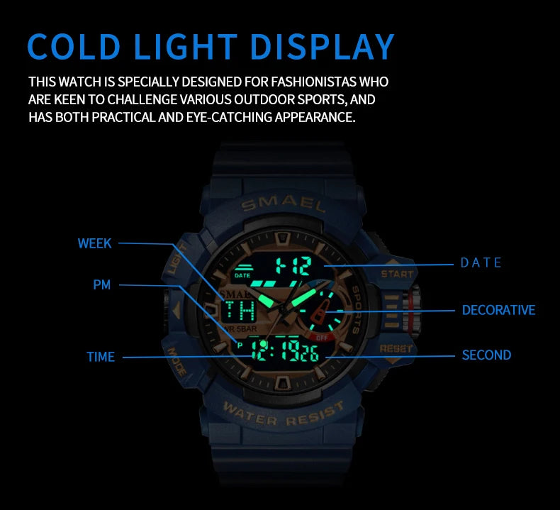 Military Men's Watches Sport Watches Men Luxury Top Brand Digital Waterproof