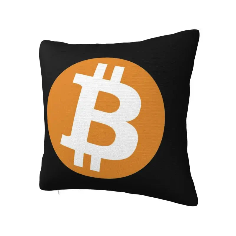 Bitcoin Throw Pillow Case BTC Fans Modern Cushion Cover Car Pillowcase