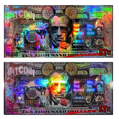 TRADER BUZZ . ..BOSS The Wolf of Wall Street Bitcoin Posters Prints Colorful Wall Art