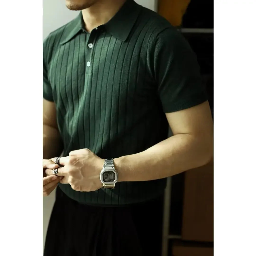 Trendy Polo Shirt For Men Loose Fit Summer