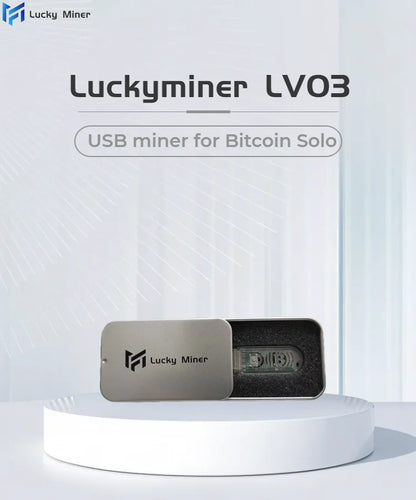 Bitcoin Miner USB Lucky Miner LV03 MINI ASIC Mining Solo Lotteriegerät