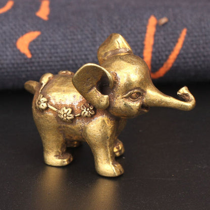 Antique Bronze Minature Elephant Ornament