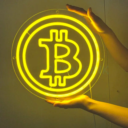 BITCOIN LED Neon Light Lamp Business