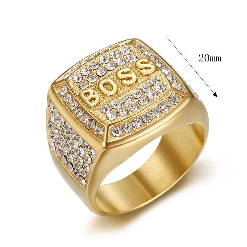 BOSS Ring Jewelry Gold Silver !