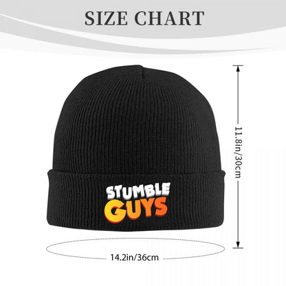 Stumble Guys Cartoon Hats Autumn Winter Skullies Beanies