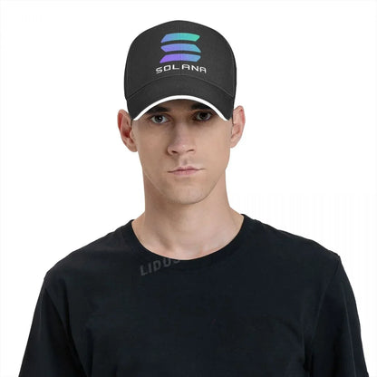 Solana Crypto Solana Cap Casual Mens Outdoor