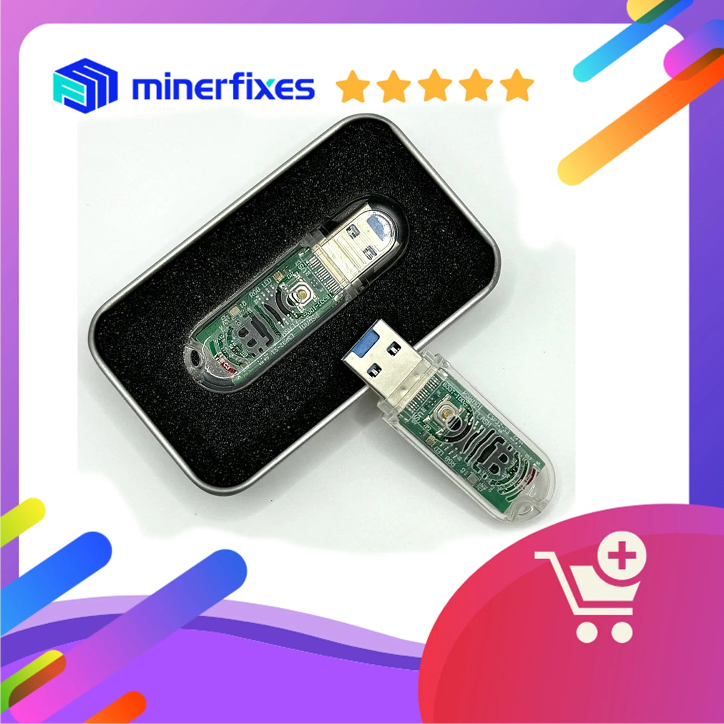 USB BTC Miner nerd miner v3 Lucky miner LV03 nerd solo machine Including tutorials and after-sales guidance