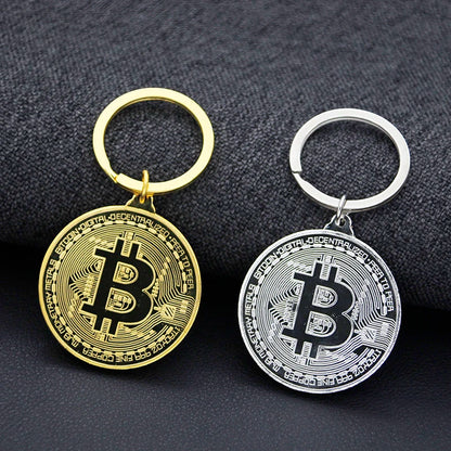 Bitcoin Coin keychain